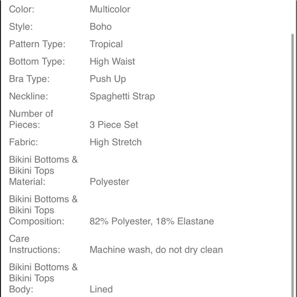 3 Piece Tropical Floral Print Push Up High Waisted Bikini Swimsuit Kimono GREEN - Picture 13 of 13